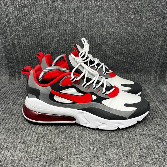 Nike Air Max 270 React University Red White Black Grey Shoes Mens 10 CI3866-002 - Picture 1 of 8